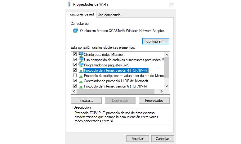 Imagen ilustrativa del interfaz de Windows 10 
