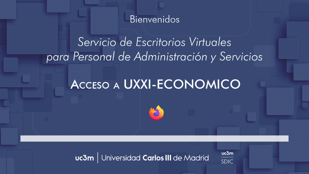 Fondo de pantalla del Escritorio Virtual UXXI-ECONÓMICO