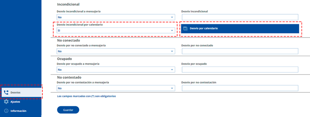 Acceso a la función 