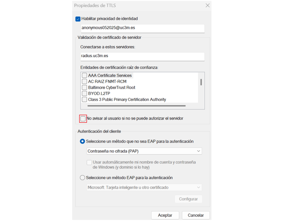 Opciones de conexión manual de red Wifi en Windows 11