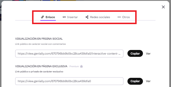  Interfaz de genially integración UC3M