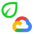 Icono significando Sostenibilidad de Google Cloud Plattform