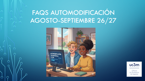 FAQS AUTOMODIFICACIÓN DE MATRÍCULA AGOSTO Y SEPTIEMBRE 26-27