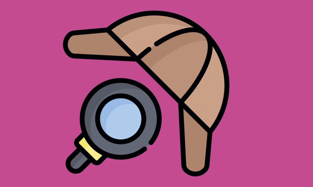 Dibujo de ungorro de detective y lupa