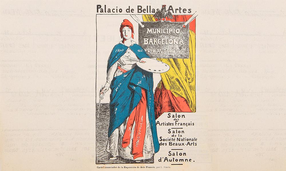 Imagen de un panfleto informativo español del siglo XIX haciendo referencia a Francia.