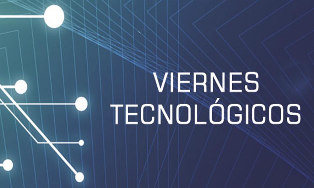 El titulo aparece en un fondo donde se ve un grafismo con circuitos
