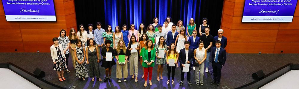 Alumnos con mejores notas EvAU
