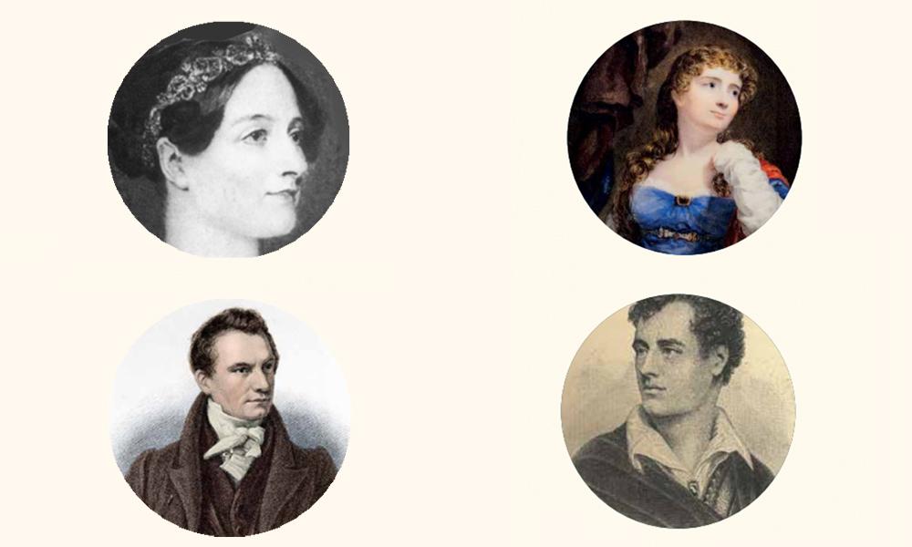Ada Byron, Lady Byron, Lord Byron y Charles Babbage