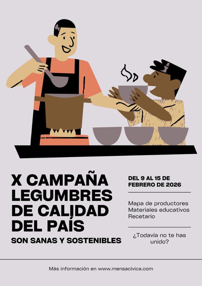 Cartel. 'Legumbres de calidad del país: son sanas y sostenibles'