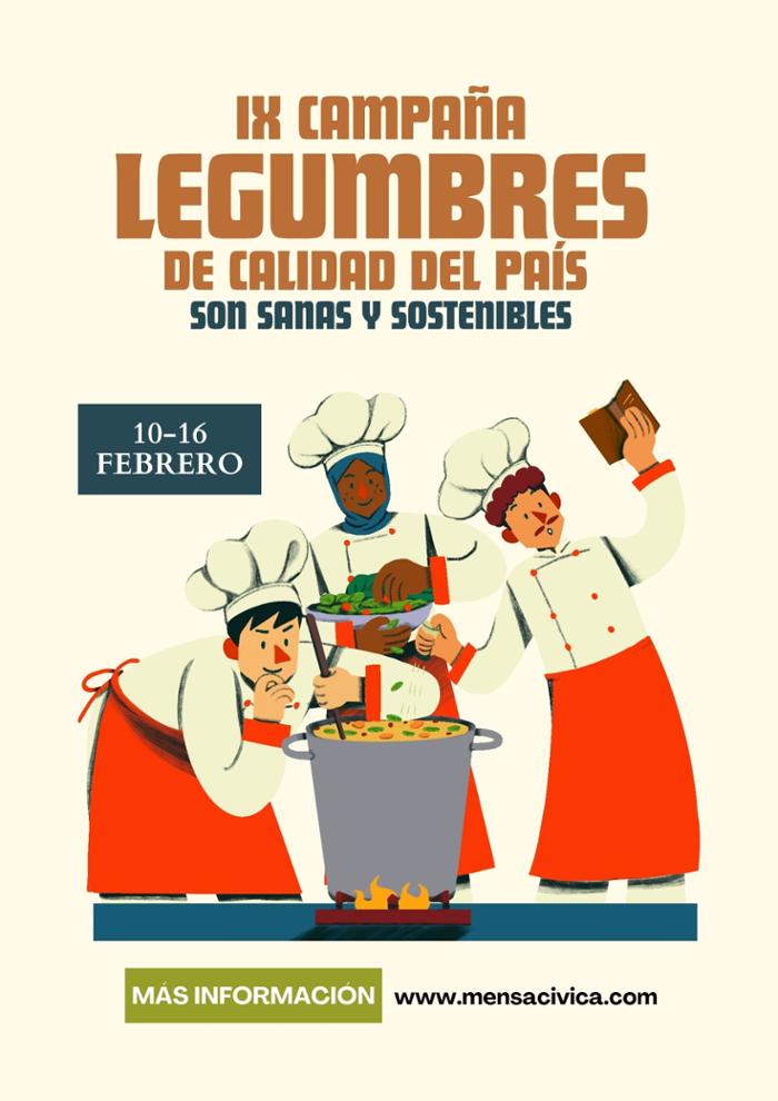 Cartel.  'Legumbres de calidad del país: son sanas y sostenibles'