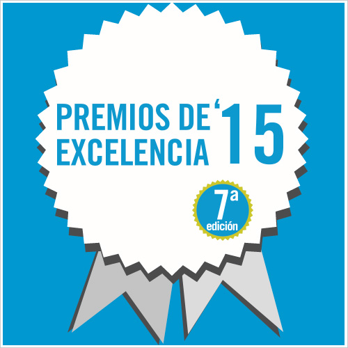 Logo insignia de los premios de excelencia del año 2015