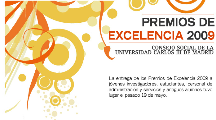 Cartel de la primera edición de los premios de excelencia del año 2009