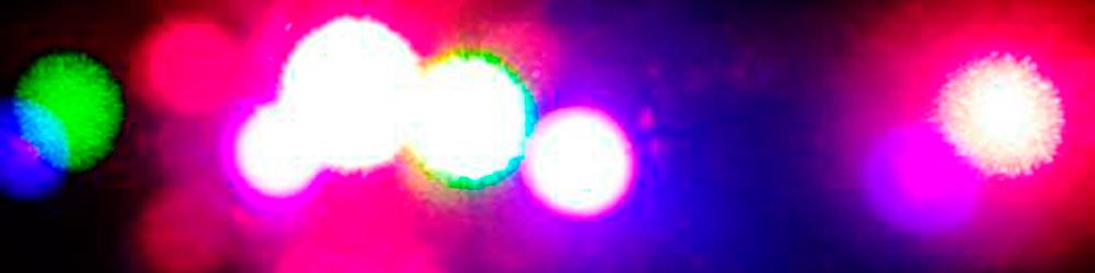 partículas de luz configuran efectos de color