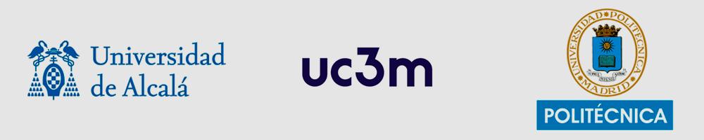 logotipos de las universidades colaboradoras del máster Interuniversitario en Ingeniería Fotónica
