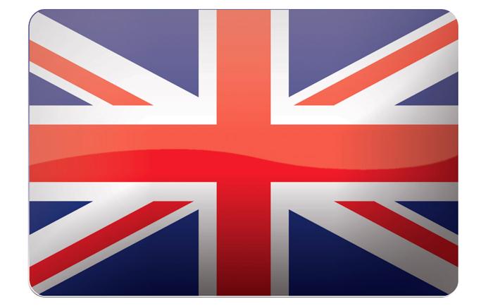 Bandera Reino Unido - requisito idioma inglés