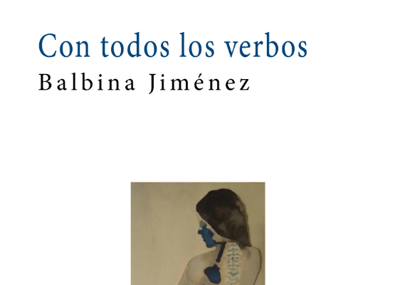 Portada del libro Con todos los verbos de Balbina Jiménez
