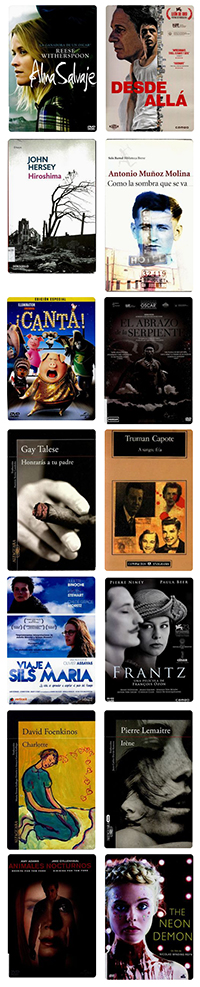 Carteles de películas disponibles en el catálago de la biblioteca
