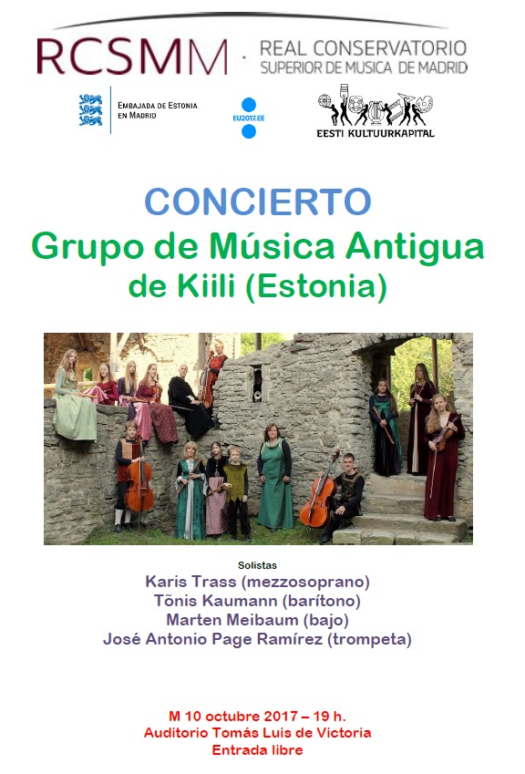 Cartel Música Antigua de Kiili