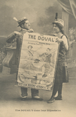 Fotografía antigua de un cartel del circo