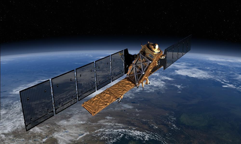 Este sistema podría resultar útil para satélites que están en órbita terrestre, como el Sentinel-1. Crédito: ESA/ATG medialab
