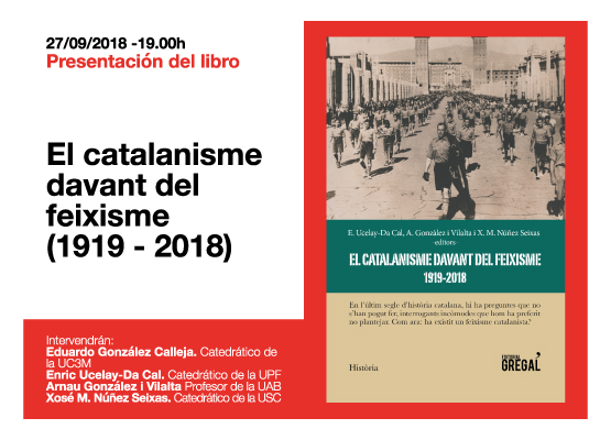 El catalanisme davant del feixisme (1919-2018)