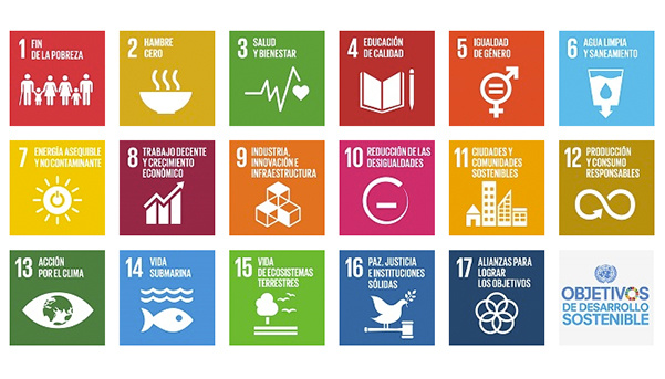 Imagen de los 17 objetivos de Desarrollo Sostenible