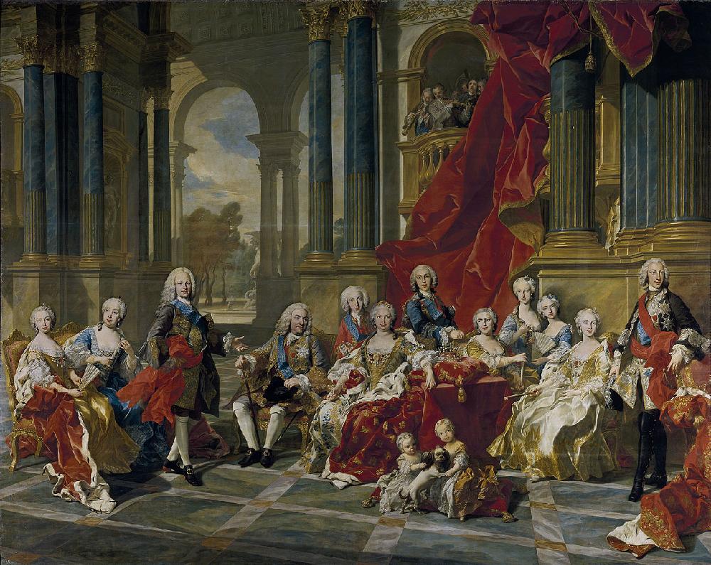 La familia de Felipe V, de Van Loo