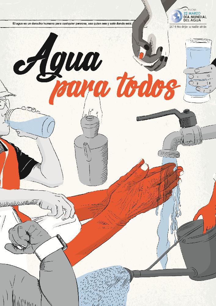 Poster oficial de las Naciones Unidas para el Día Mundial del Agua