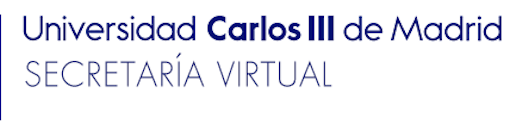 Logo uc3m y Secretaría Virtual