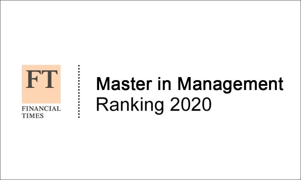 Ranking 2020 Financial Times - Master in Management 