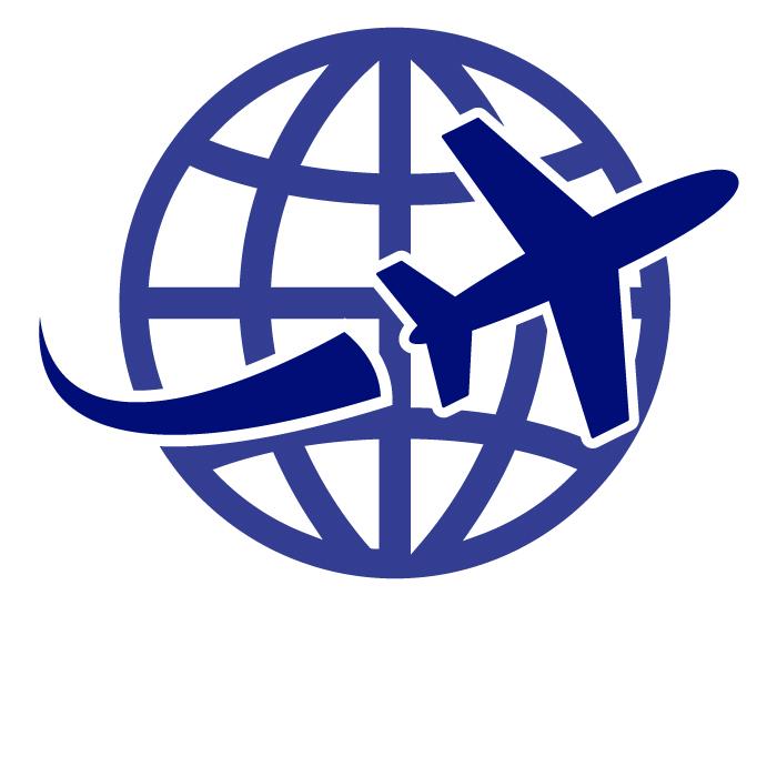 Icono avión alrededor del mundo