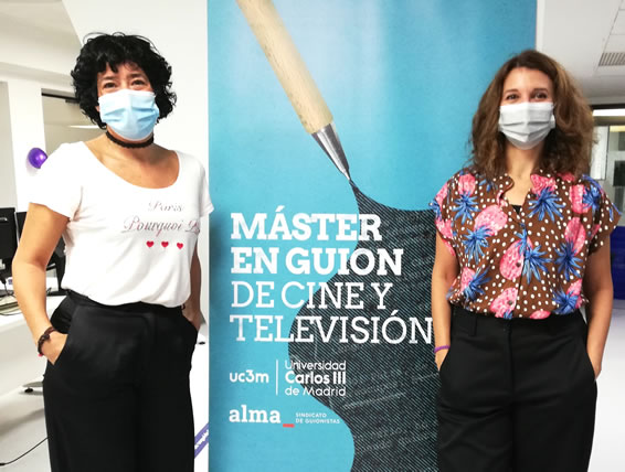 Olatz Arroyo y Marta Sánchez Guillén en el Máster de Guion Cine y TV