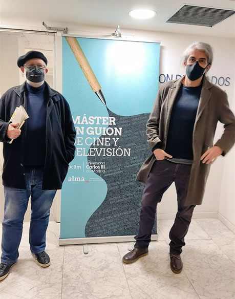 Mirito Torreiro y Fernando León en el Máster de Guion de Cine y TV