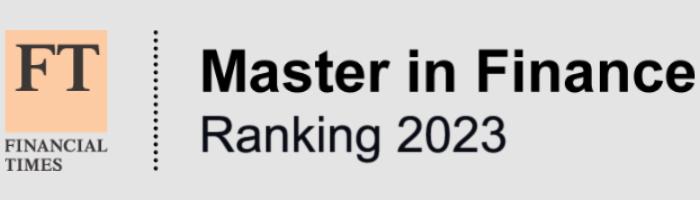 logotipo Financial Times ranking Master in Finance 2023