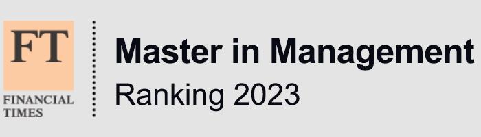 logotipo Financial Times ranking Masters in Management 2023