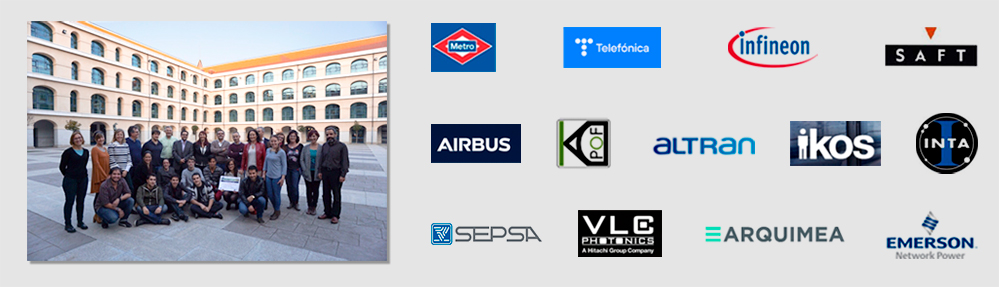 Logotipos de empresas colaboradoras con el Máster en Ingeniería de Sistemas Electrónicos y Aplicaciones