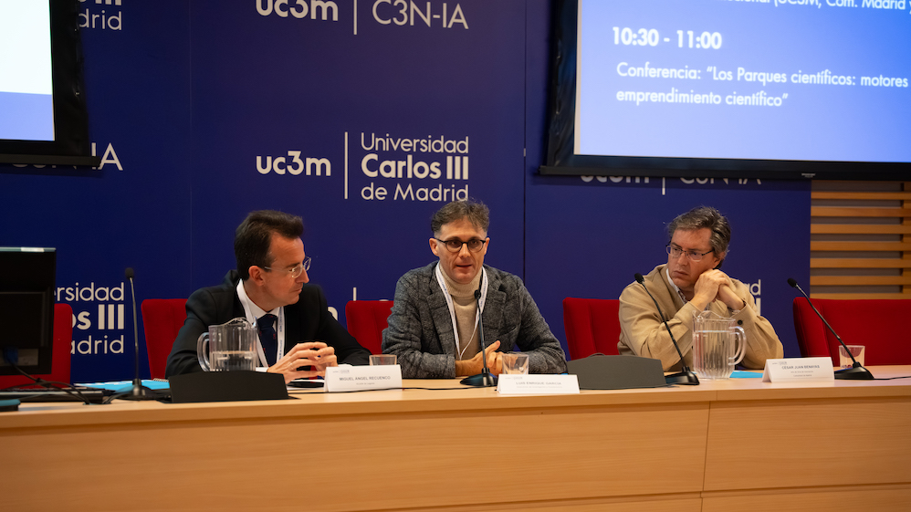 La UC3M celebra el 25 aniversario de su Parque Científico con un acto en el que reúne a agentes del ecosistema de la I+D+i y empresas de su entorno 