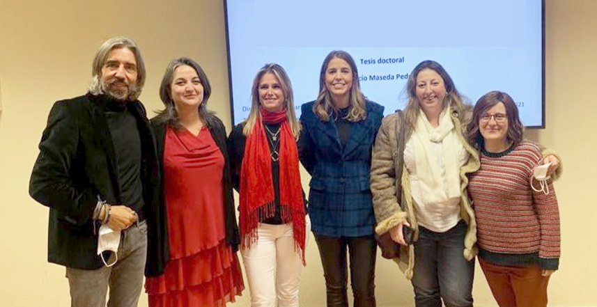 Imagen de parte del equipo investigador, de izquierda a derecha: Raúl de Lucas, Mª José Escamez, María Illera, Rocío Maseda, María Carmen Arriba y Lucía Martínez-Santamaría.