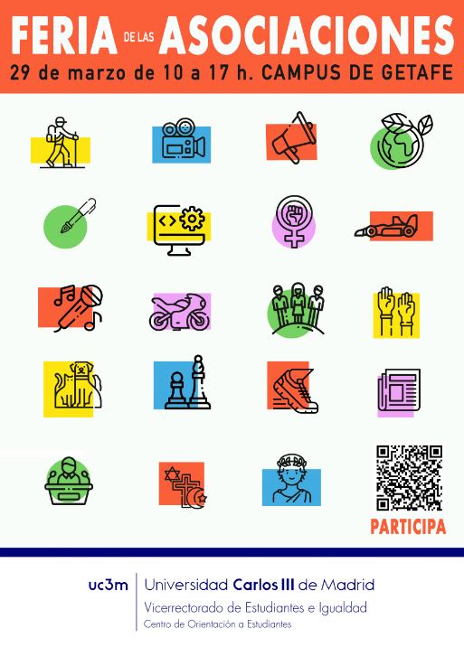 Cartel feria asociaciones Getafe 2023
