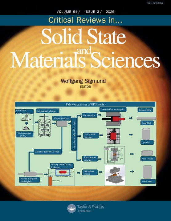 Critical Reviews in Solid State, portada.