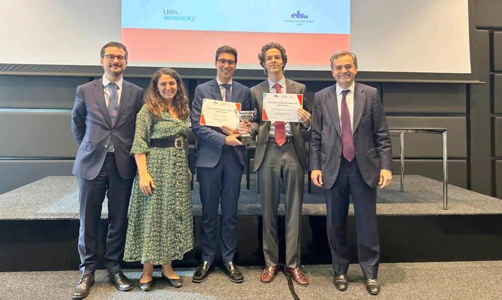 Estudiantes de la UC3M ganan la competición de juicios simulados organizada por ELSA Spain y Uría Menéndez