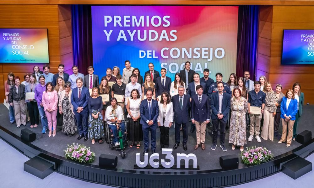 La UC3M celebra la ceremonia de entrega de los Premios y Ayudas 2025 del Consejo Social