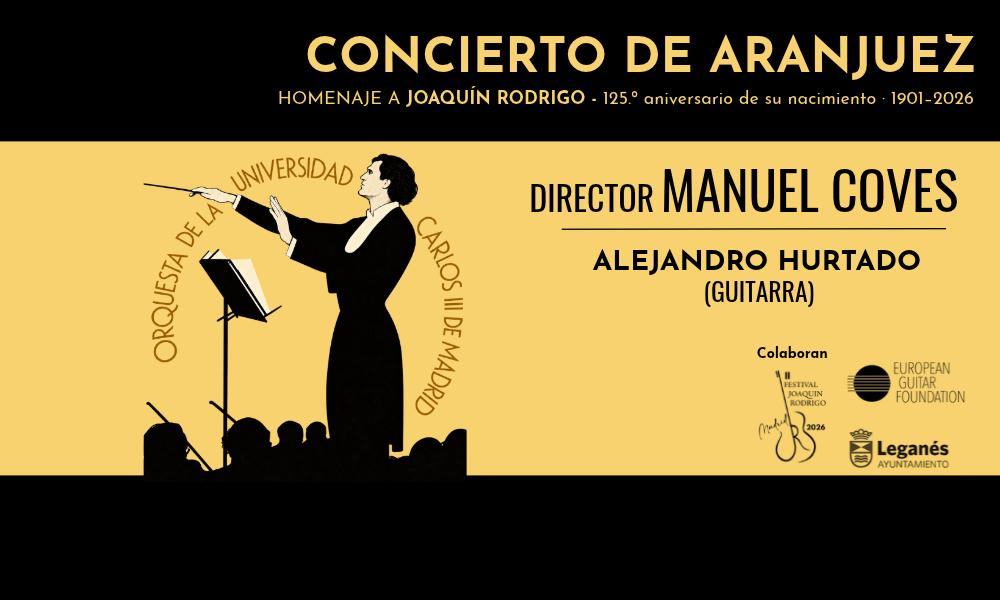 Cartel del Concierto de Aranjuez a cargo de la Orquesta UC3M