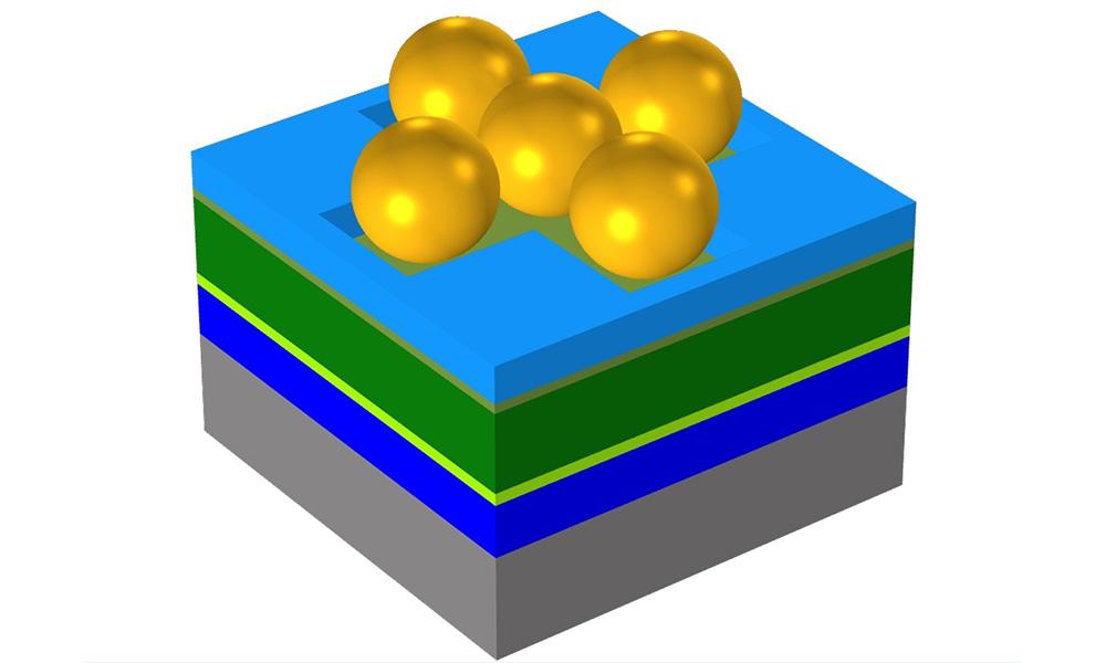 Ilustración de nanoesferas de óxido de zinc. Crédito: UC3M