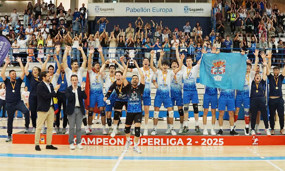 El UC3M Voleibol Leganés, campeón de Superliga 2 Masculina