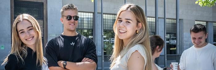 Fotografía de Estudiantes en el Campus de Leganes de la Universidad Carlos III de Madrid