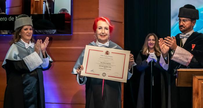 Imagen del Acto de investidura Doctora Hnonoris Causa de Rosa María Calaf 