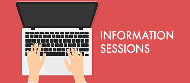 Admission and registration information sessions