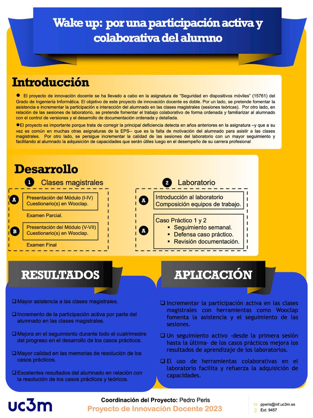 Wake up: por una participación activa y colaborativa del alumno
