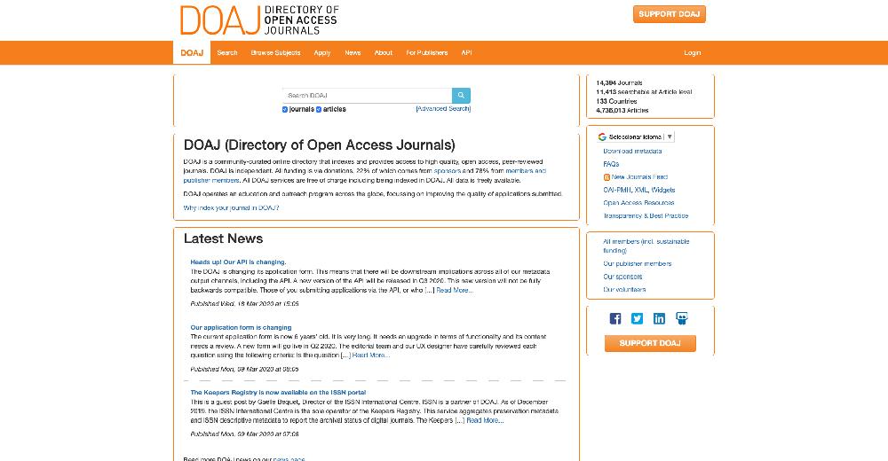 Directory of Open Access Journals (DOAJ)